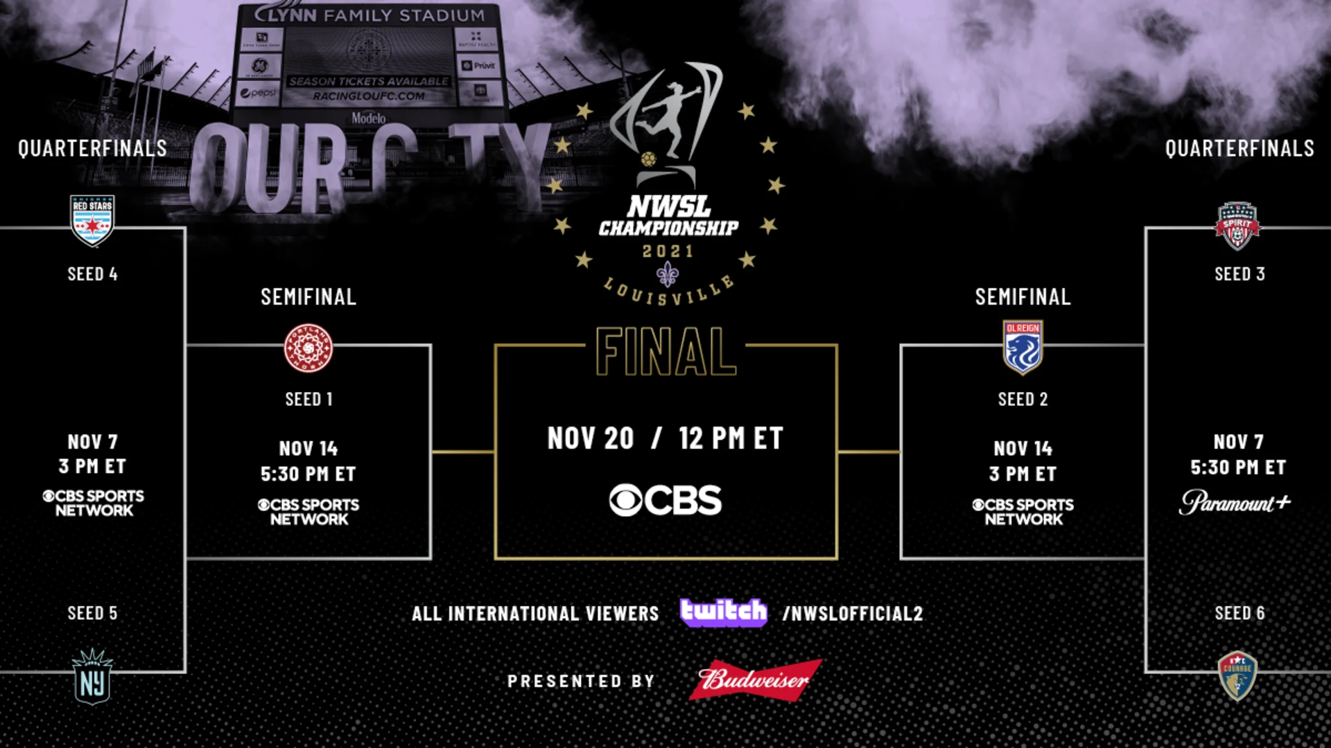 NWSL Announces 2021 Playoff Schedule NWSL Announces 2021 Playoff