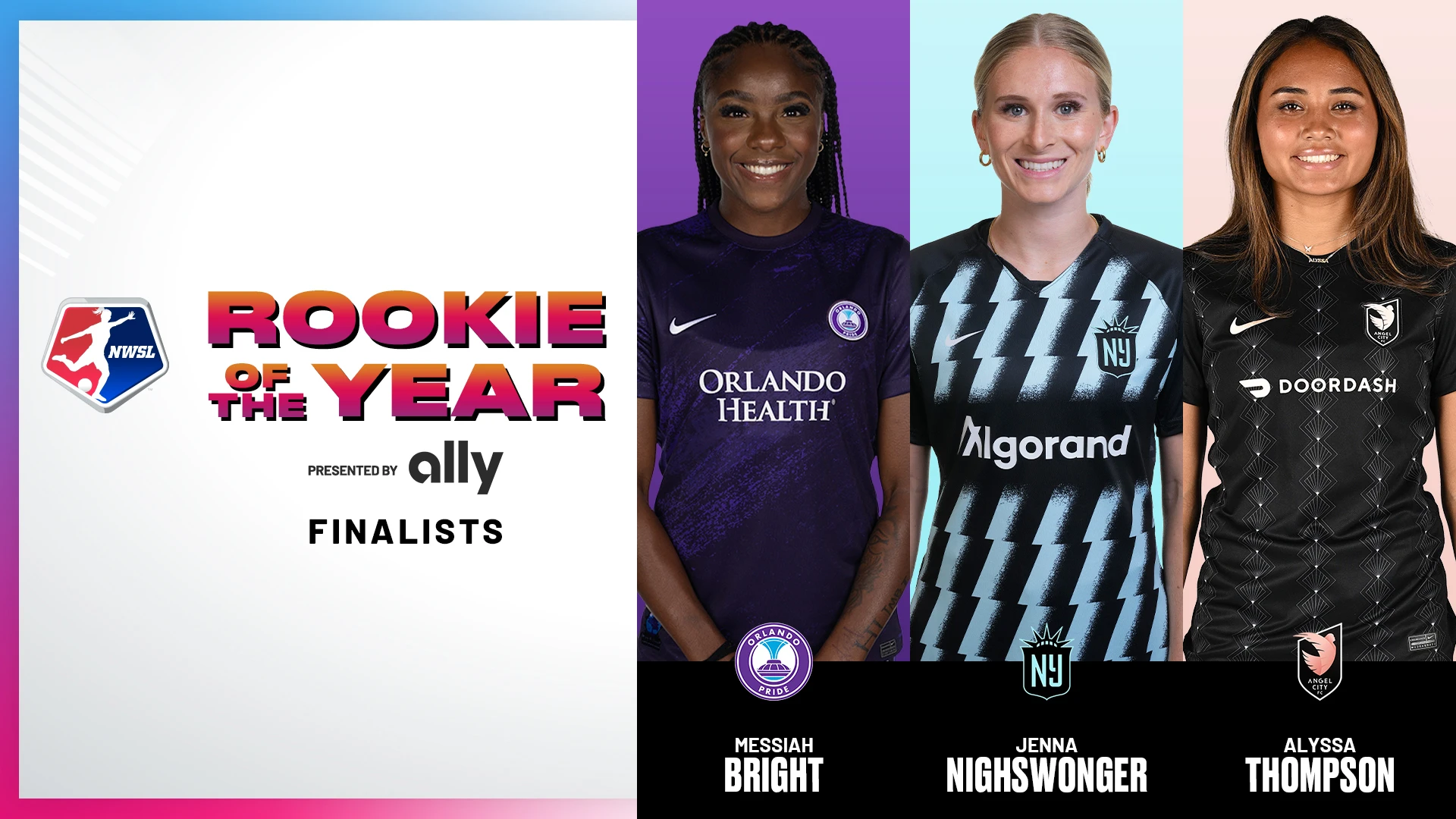 2023 NWSL EndOfYear Awards NWSL Rookie of the Year, Presented by